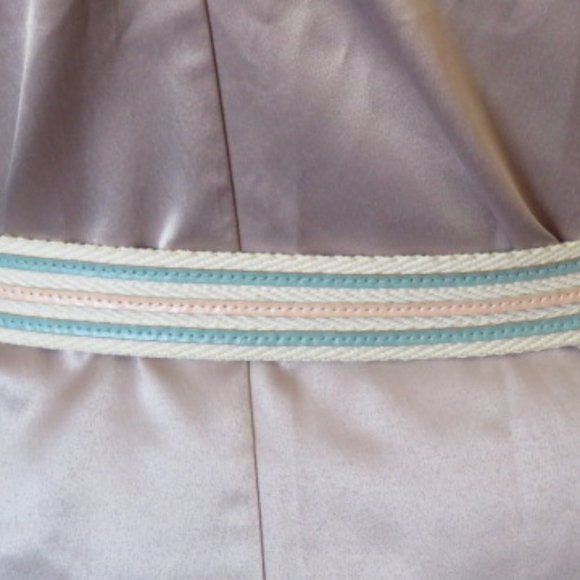 El Corte Ingles Madrid Vintage Leather & Woven Belt (K355) - Picture 4 of 8